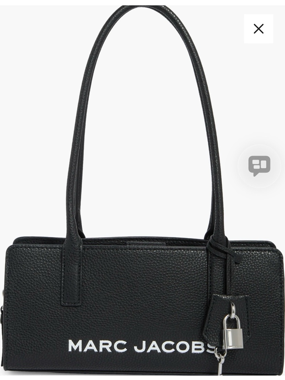 Marc Jacobs Bold Black Barrel Shoulder Bag NWT
